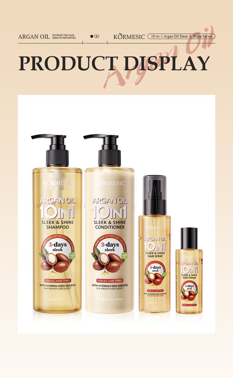 KORMESIC volumizing shampoo for lightweight fluffy hair
