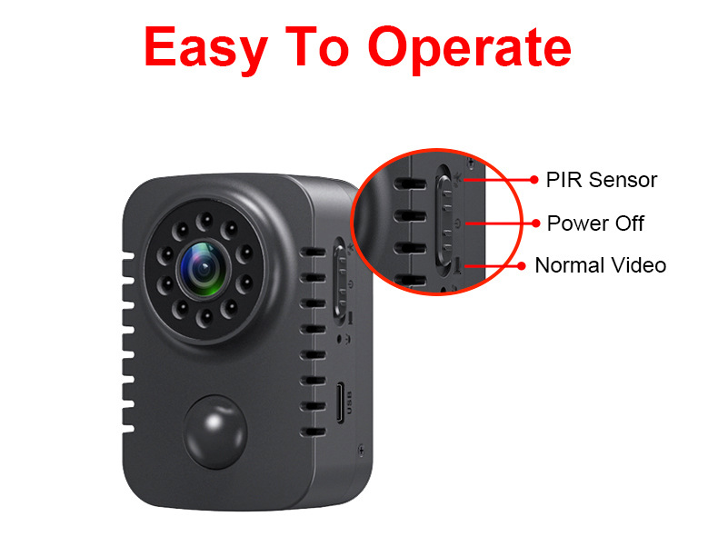 MD29 sport camera PIR low power infrared night vision