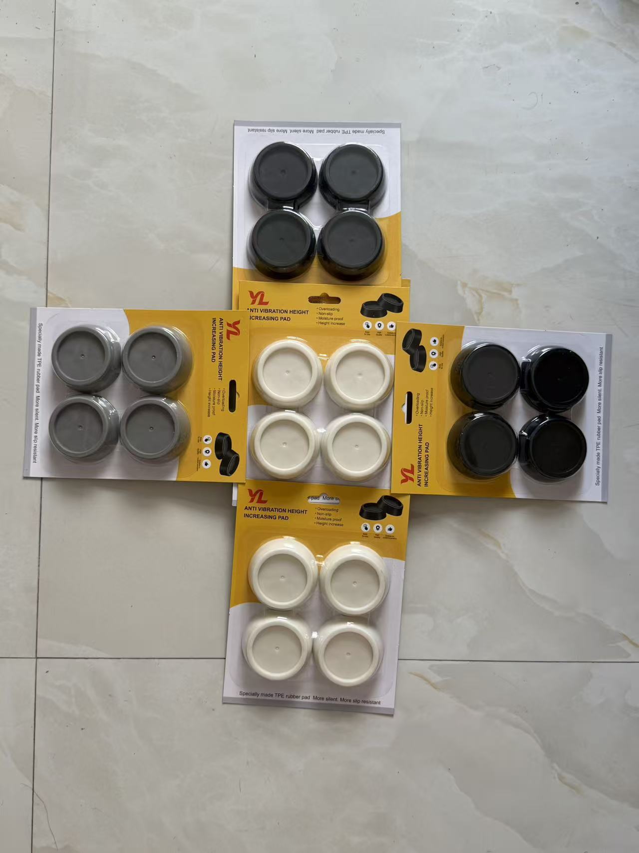 Çamaşır makinesi gummi ayakları, kaymaz, titreşim dämpner