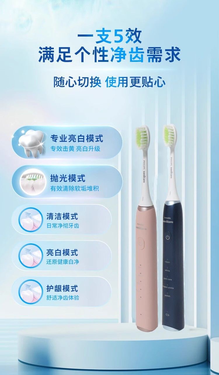 Philips S5 PRO electric toothbrush HX2481, adult, portable
