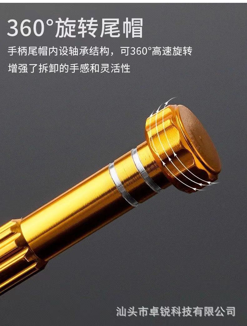 Screwdriver set for precision repairs