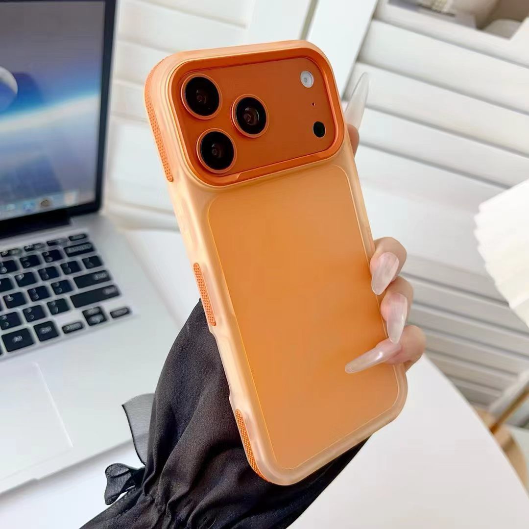 iPhone 18 Pro Max / 17 macaron transparent colorful slip-resistant case