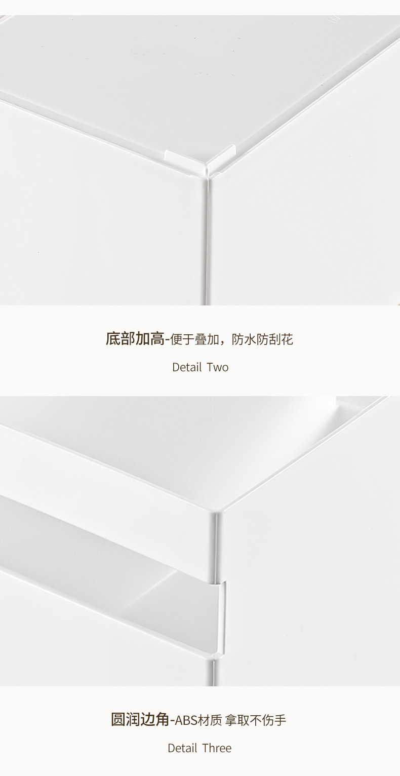 Cabinet storage box, upright design, drawer type