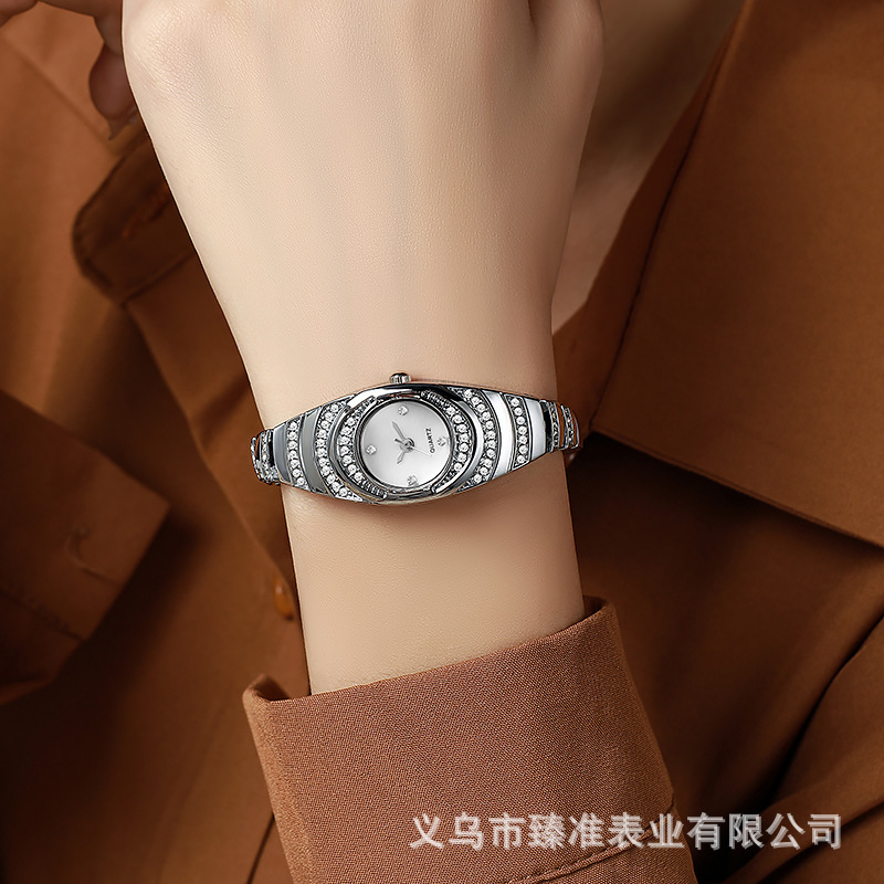 Women's quartz watch, fashion, stainless steel strap