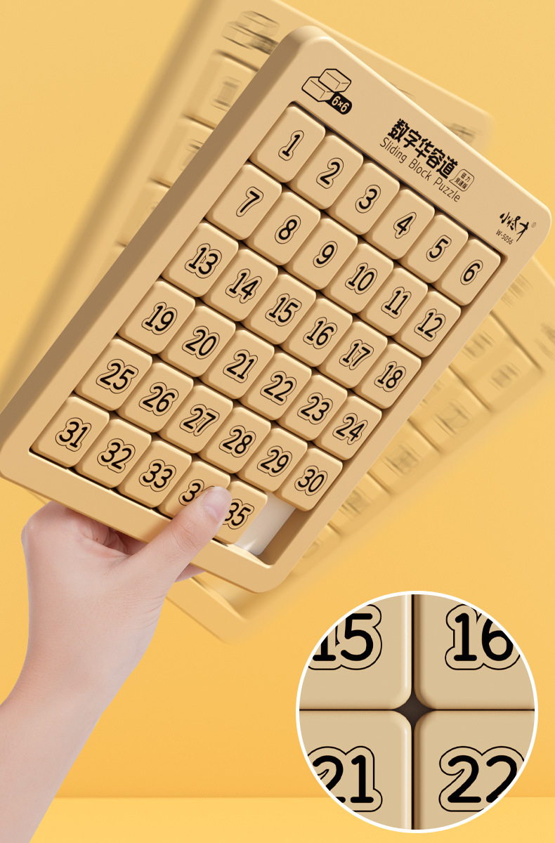Huarong Dao Magnetisches Schiebepuzzle 3er 4er 5er