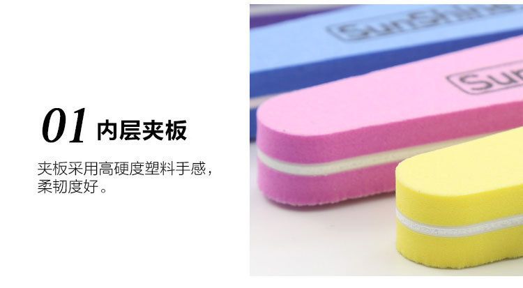 Nail polishing kit, sponge files and buffer strips