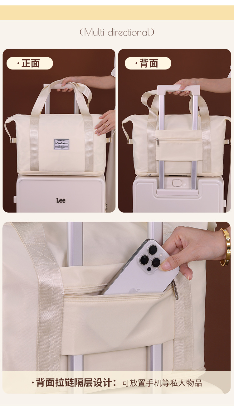 Reisetasche Damen, faltbar, großes Fassungsvermögen