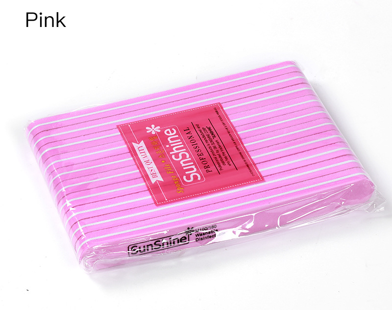 Manicure tool set with nail files and buffer pads