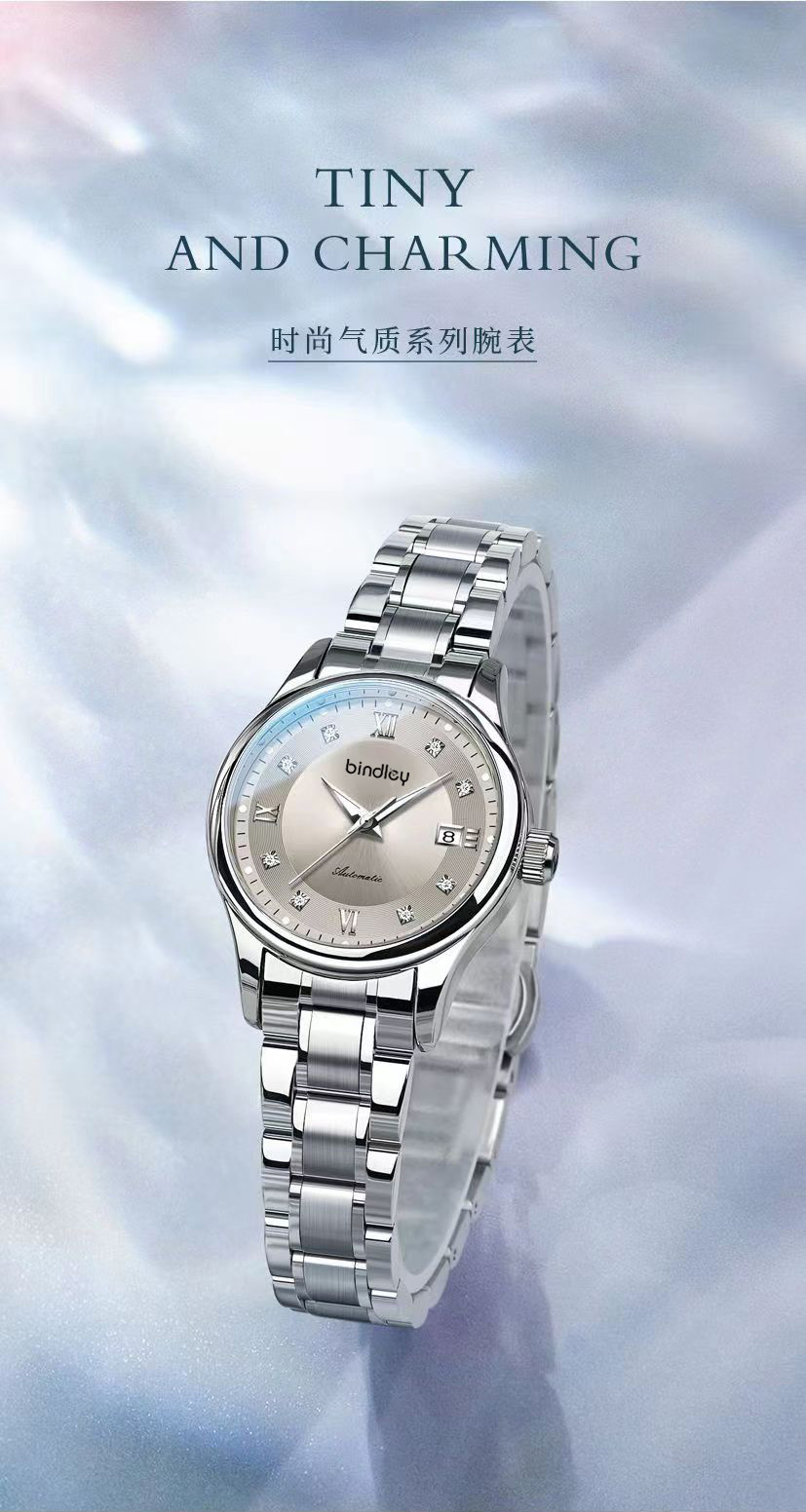 Women's quartz watch, waterproof, luminous dial