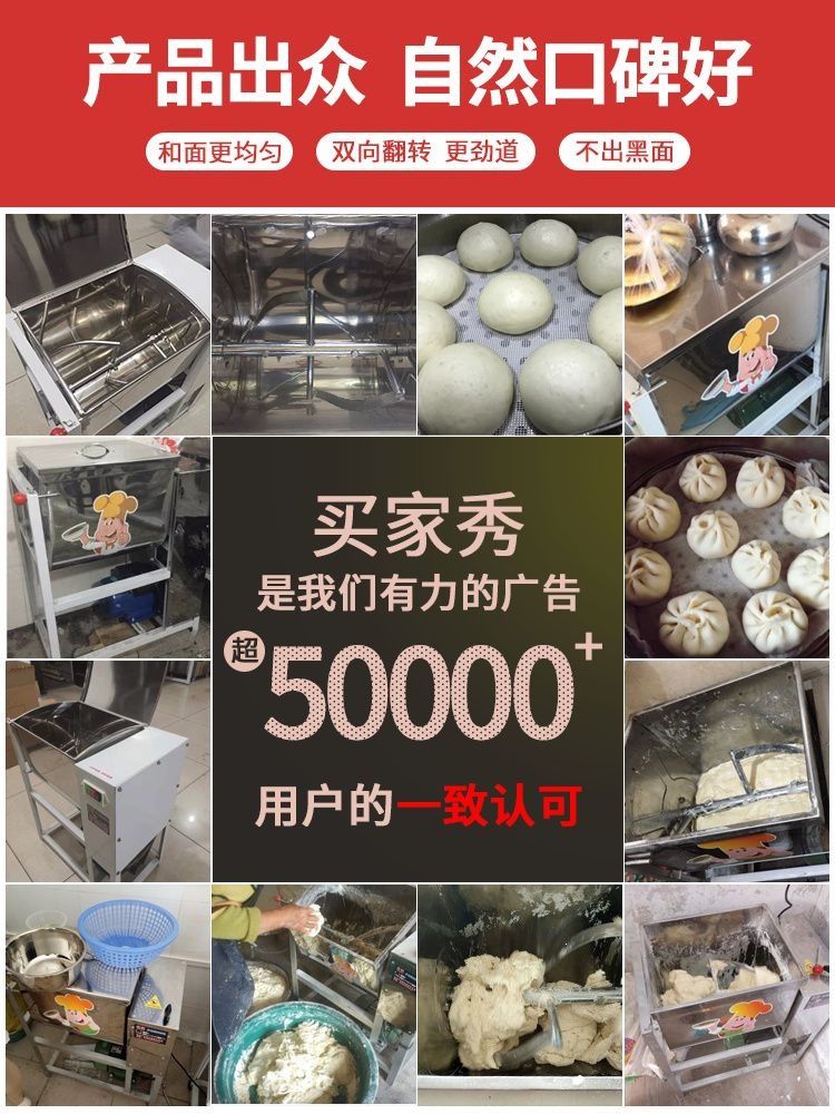 Automatic dough mixer, electric, 5-25 kg capacity household and commercial
