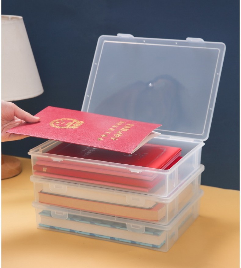 Desktop Dustproof Document Storage Box A4