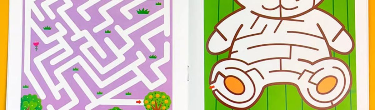 Maze Puzzle Game Concentration Training Book