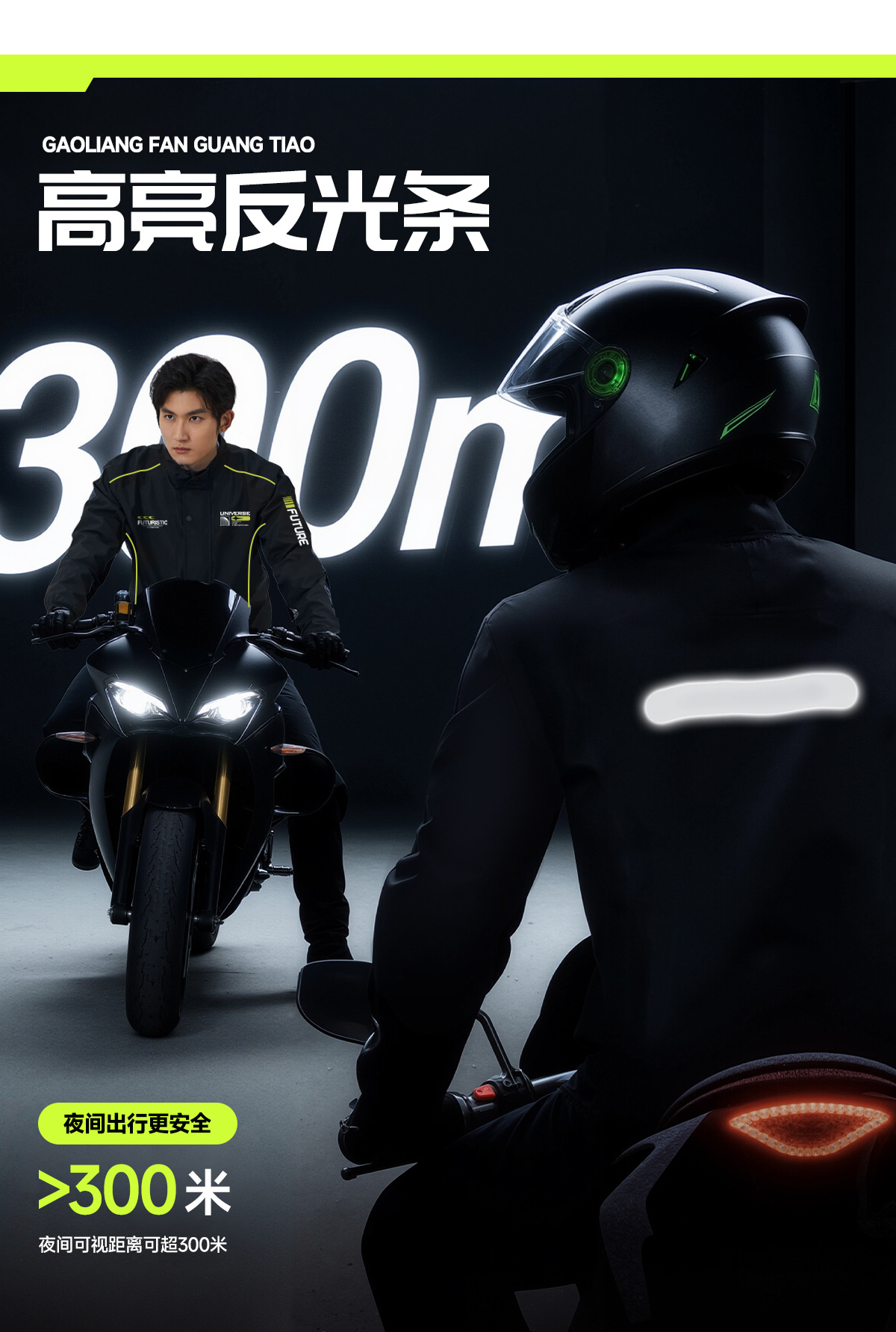 Motorrad-Regenanzug zweiteilig mit Regenhose