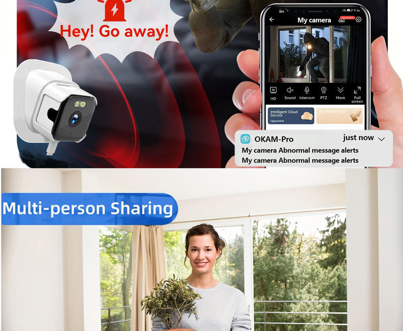 HD window camera, WiFi, night vision, remote monitoring