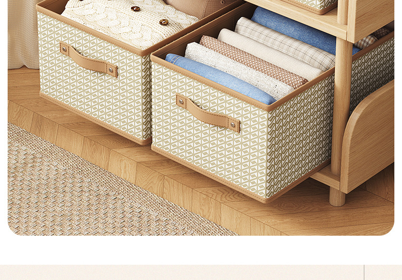 Fabric S-pattern storage box, thickened, foldable, versatile