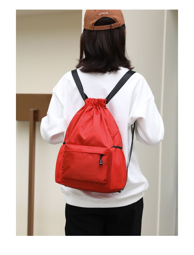 Swimming backpack, wet-dry separation, drawstring, large capacity