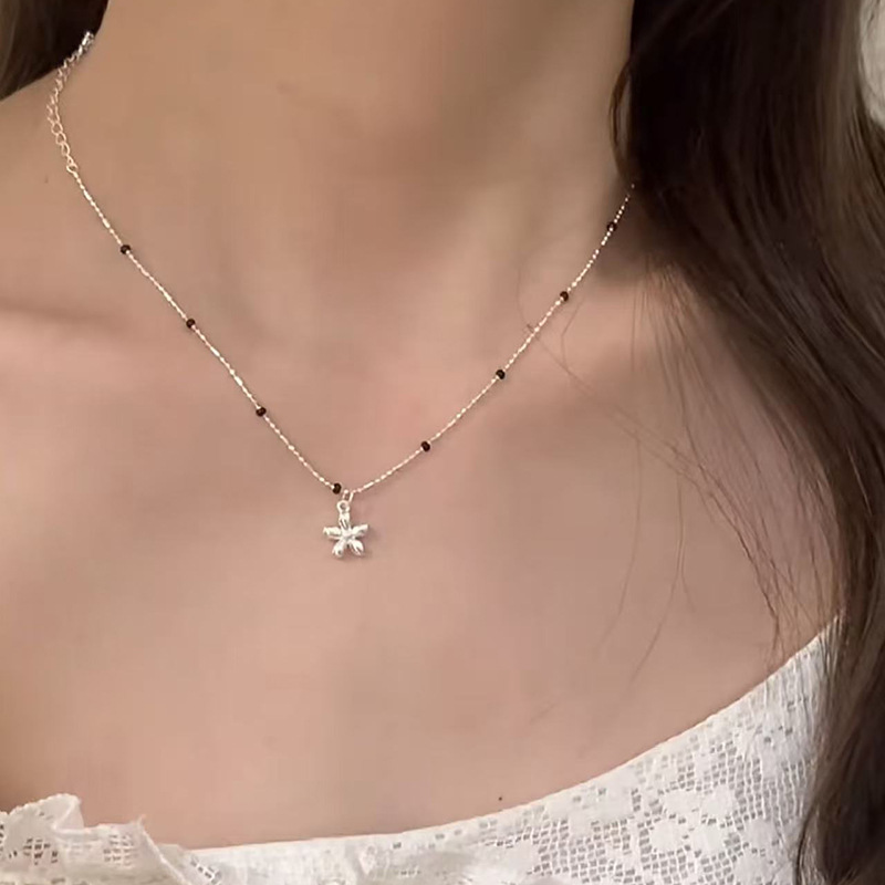 S925 Sterlingsilber Zirkonia-Halskette für Damen