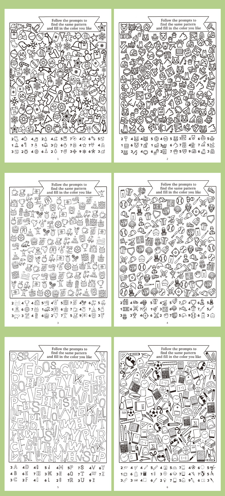Find Book Suchbild- und Malbuch für Kinder, Konzentration und Aufmerksamkeit