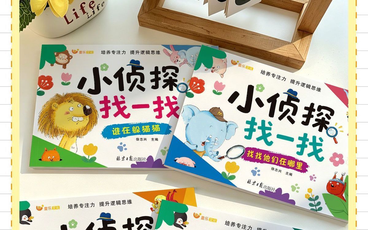 Little detective search and find picture book, ages 3-6