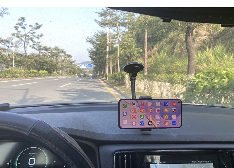 Car phone holder, windshield suction cup, 360° rotating