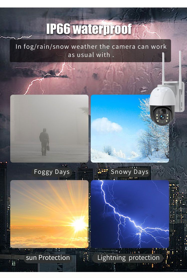 Solar powered night vision camera WiFi with audio intercom