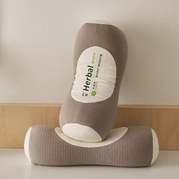 Buckwheat hull pillow, neck and waist support