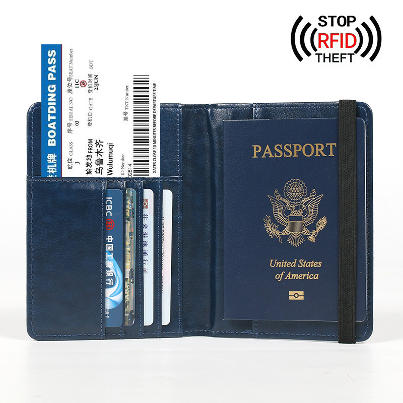 RFID Reisepasshülle, antimagnetic, Mehrfach-Kartenschlitze