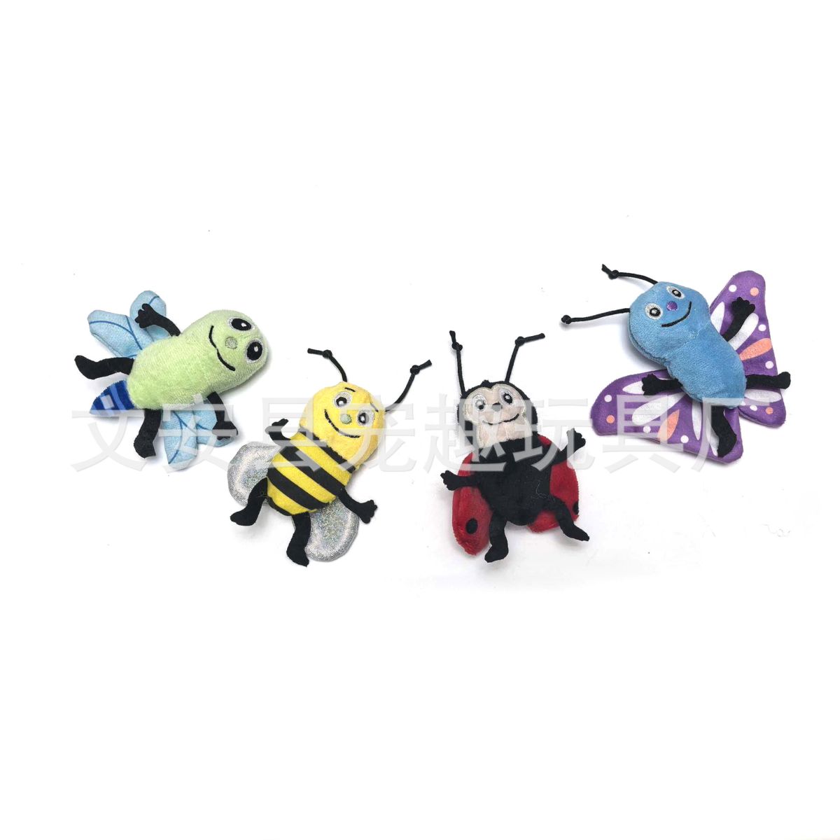 Cat toy catnip ladybug bee butterfly