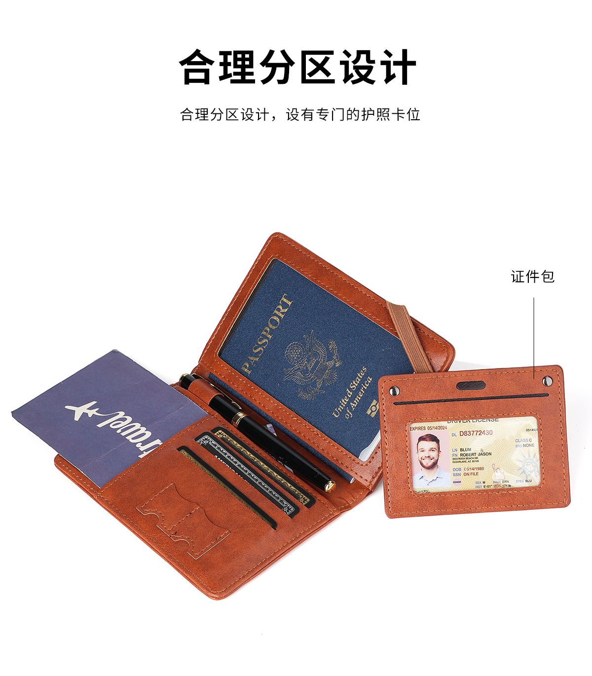 Multifunctional travel document and passport organizer
