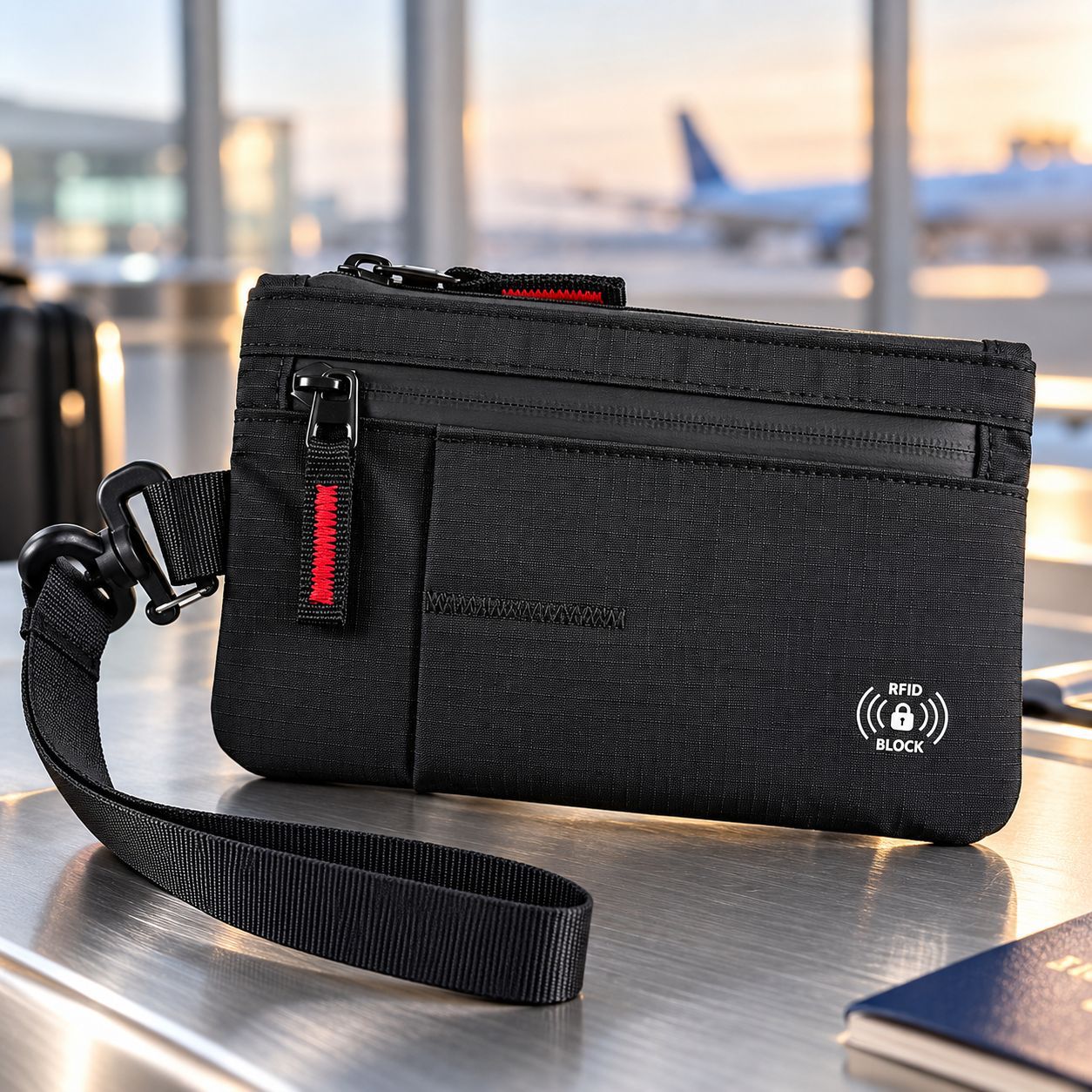RFID-protected card wallet and passport holder