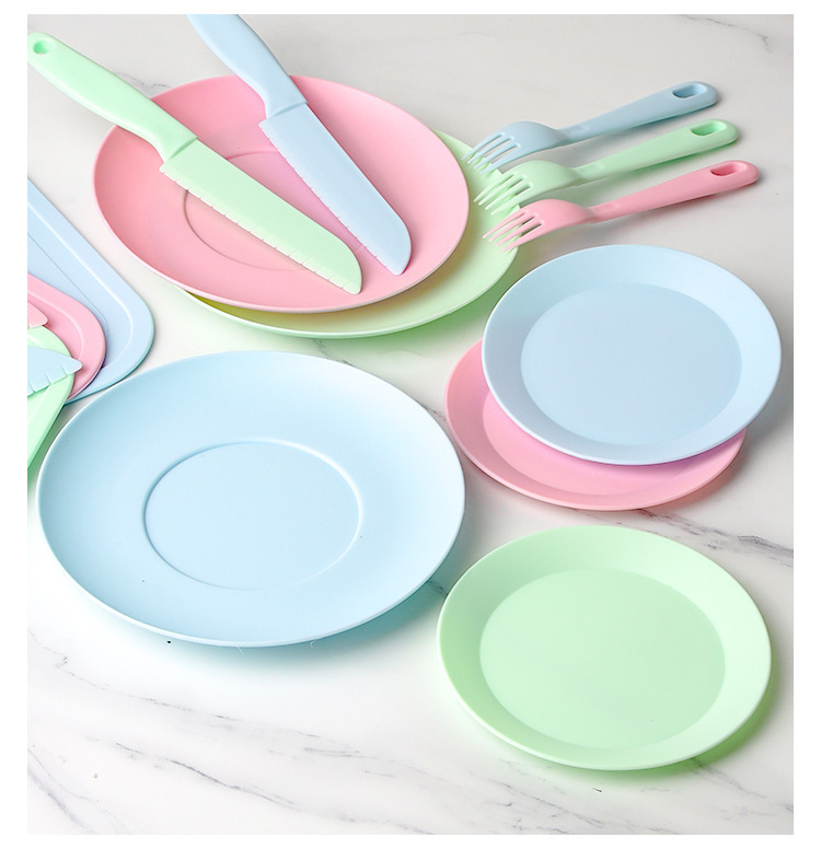 Children's plastic knife set, kindergarten, educational, with cutting board