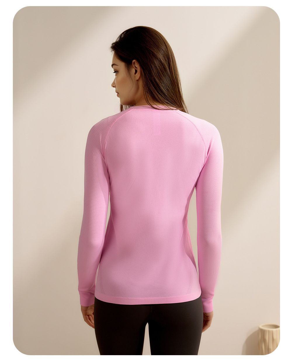 Women's athletic yoga top, long sleeve, quick-dry, pilates training