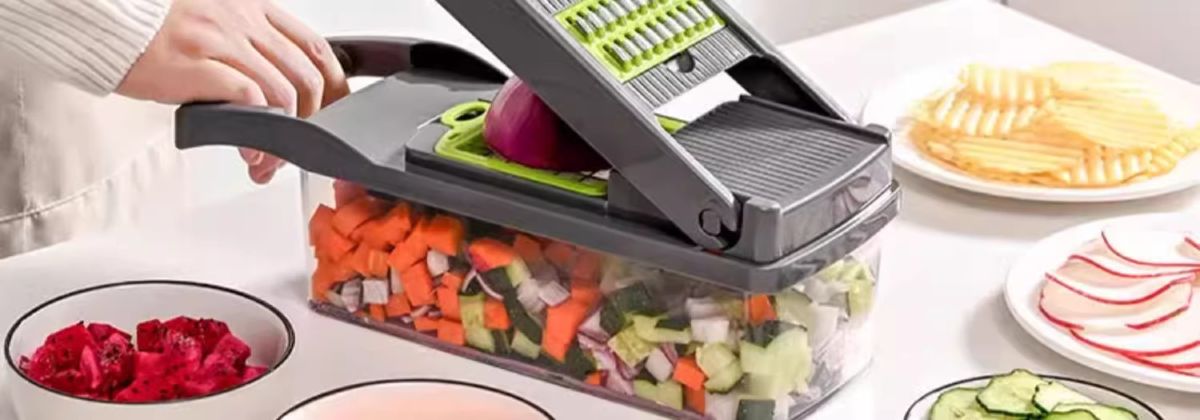 Multifunktionales Gemüseschneider-Set - Slicer und Reibe