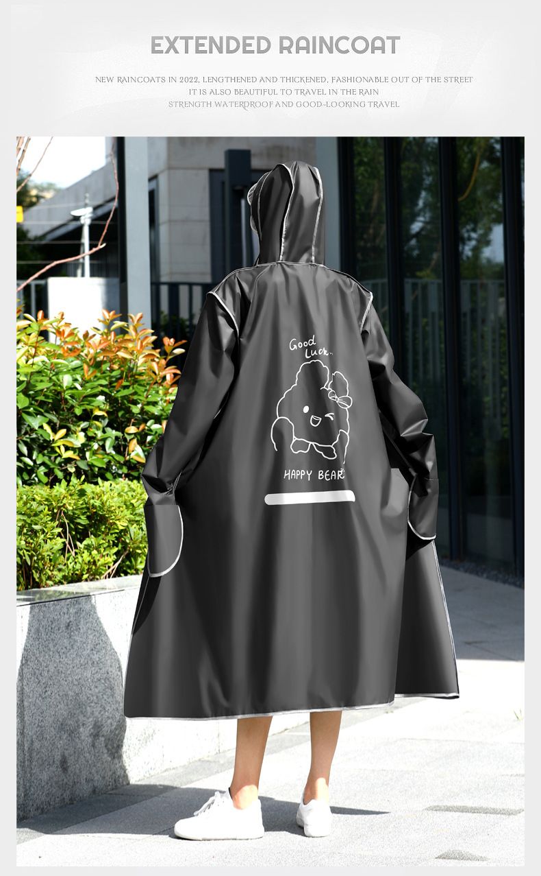 Full-body waterproof raincoat for e-scooter and bicycle