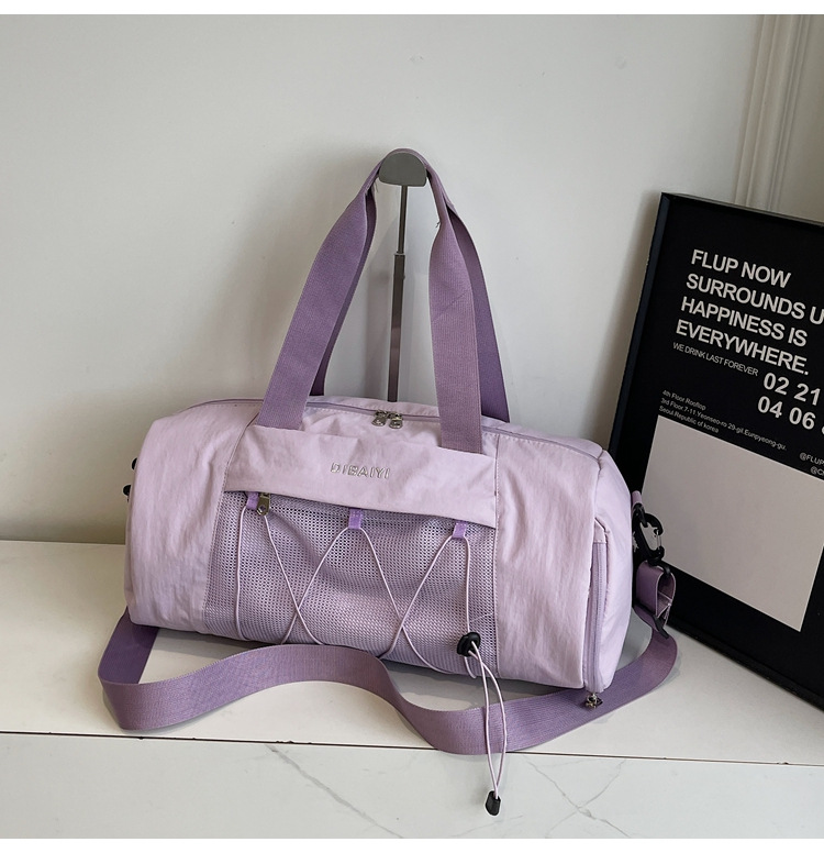 Dry-wet separation sports bag, yoga and travel, large capacity