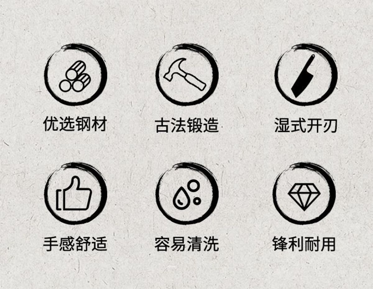 阳江正宗菜刀套装家用厨师专用锋利切菜刀刀具厨房砍骨刀正品锻打