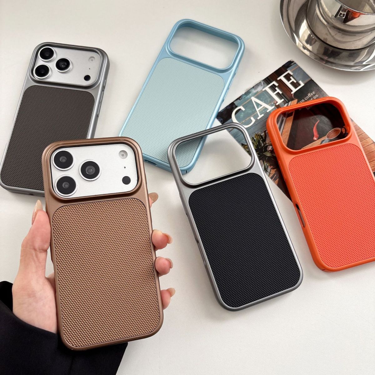Apple iPhone 17 Pro Max elmas desenli hard kılıf, lüks