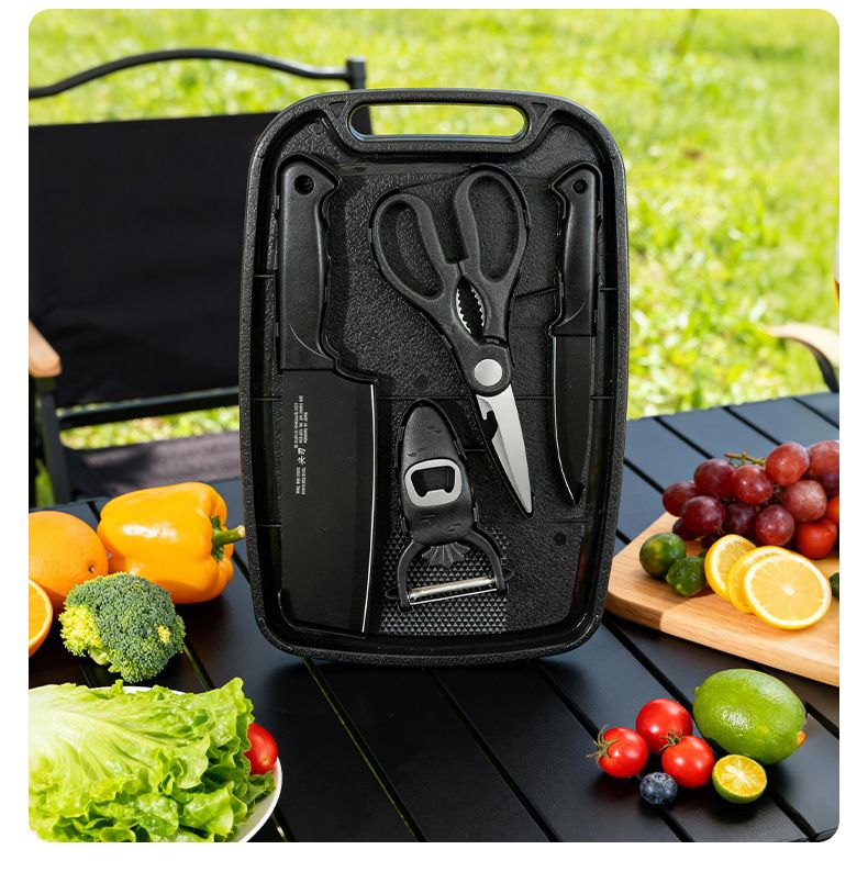 Edelstahl-Messerset 4-teilig für Outdoor