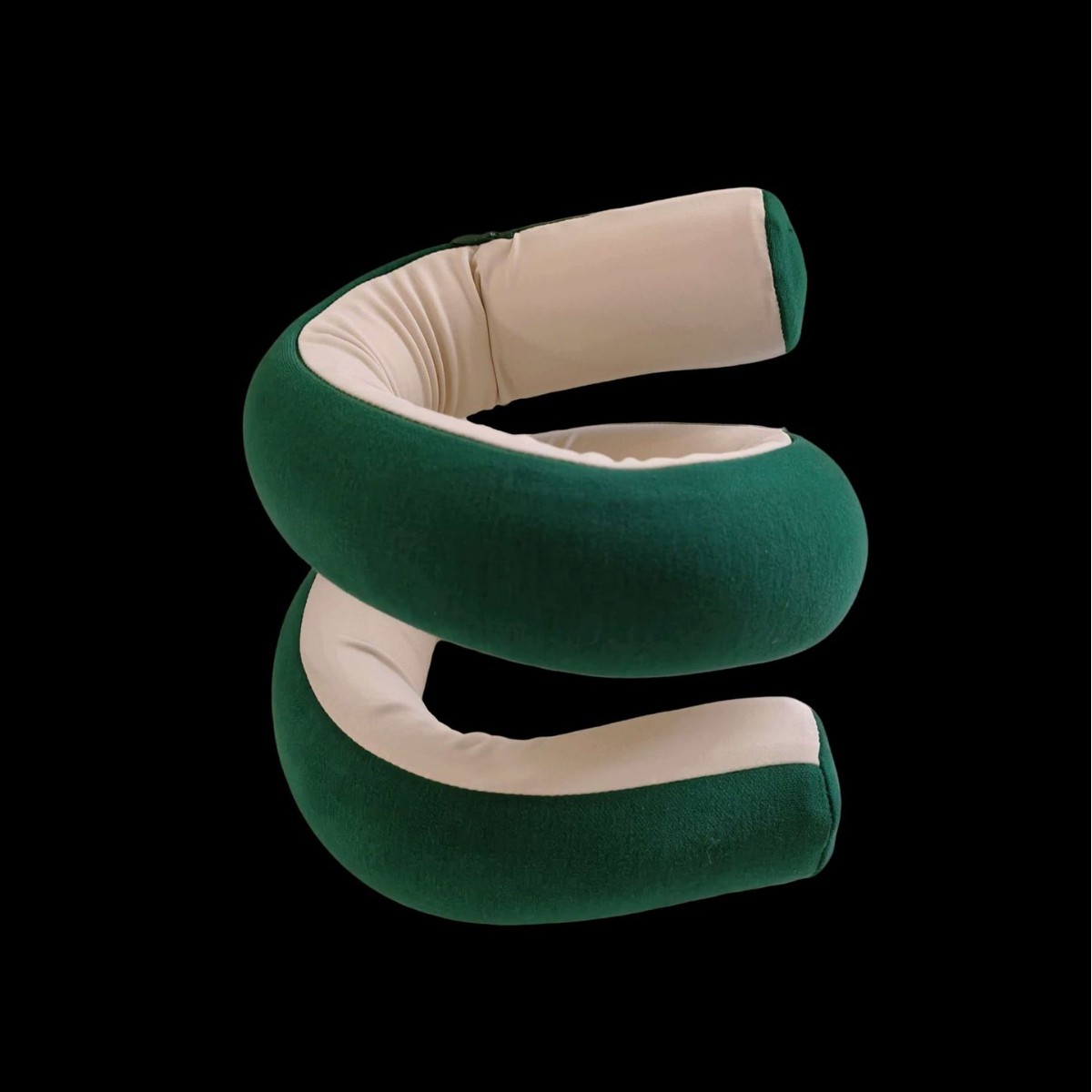Adjustable Spiral Travel Pillow U-Shaped Transformable