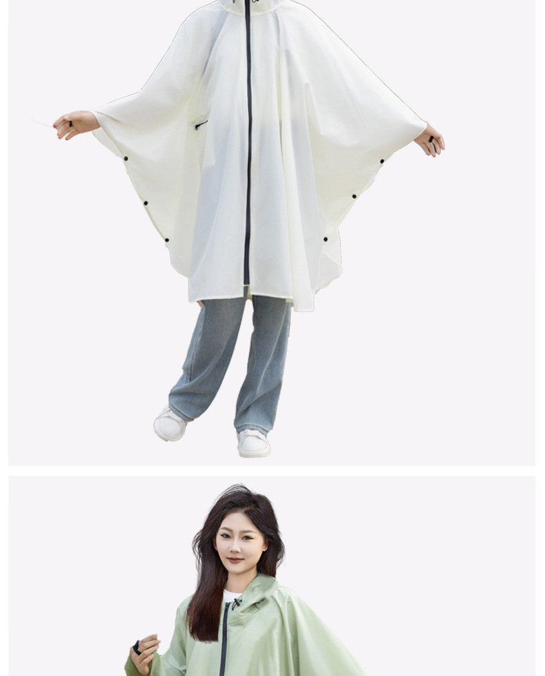 3-in-1 wasserdichter Regenmantel-Poncho für Wandern und Radfahren