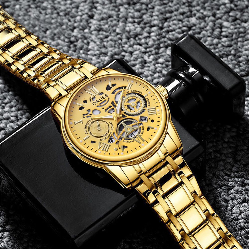 Men's quartz watch, business style, fully automatic