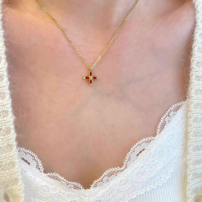 S999 Sterlingsilber Halskette Damen Zirkonia Schlüsselbein-Kette