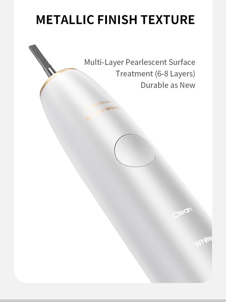 V6 sonic electric toothbrush with soft bristles and long battery life