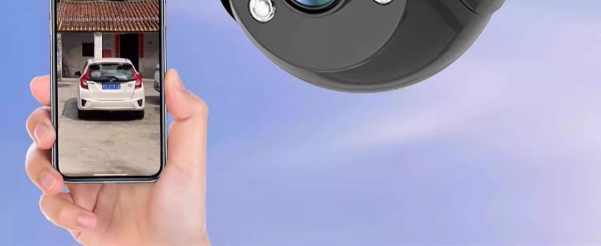 Home Surveillance Camera 355°, WiFi/4G, Panoramic HD