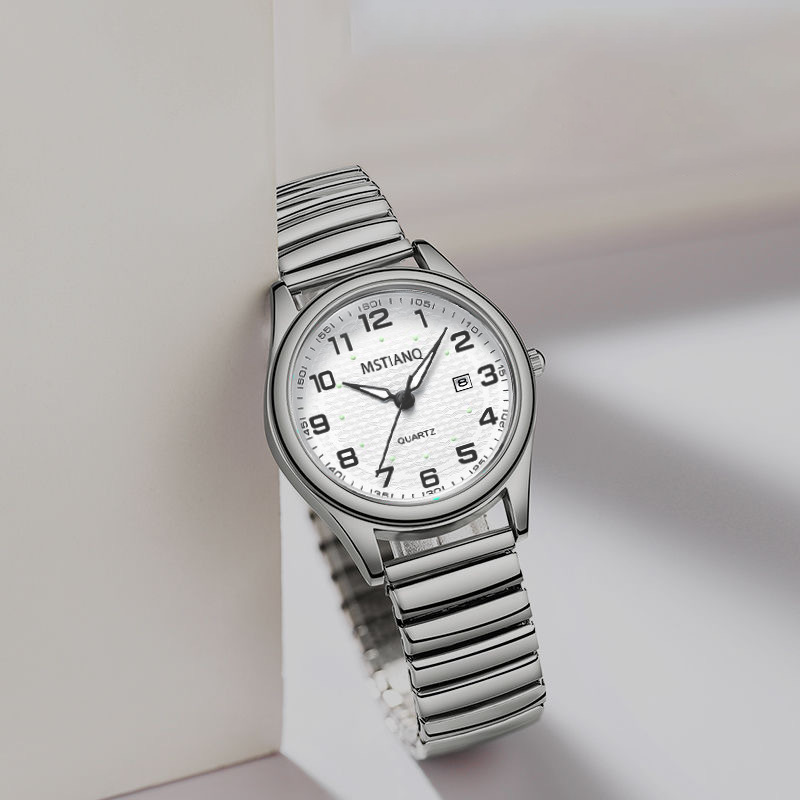 Seniorenuhr für Paare, Quarz, große Ziffern, wasserdicht, Mom & Dad Modelle