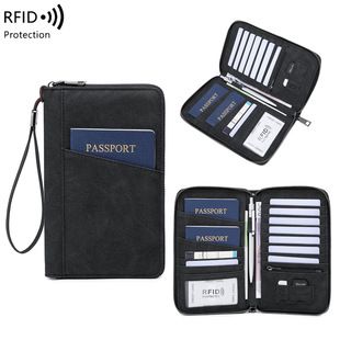 RFID passport holder, anti-magnetic zip case