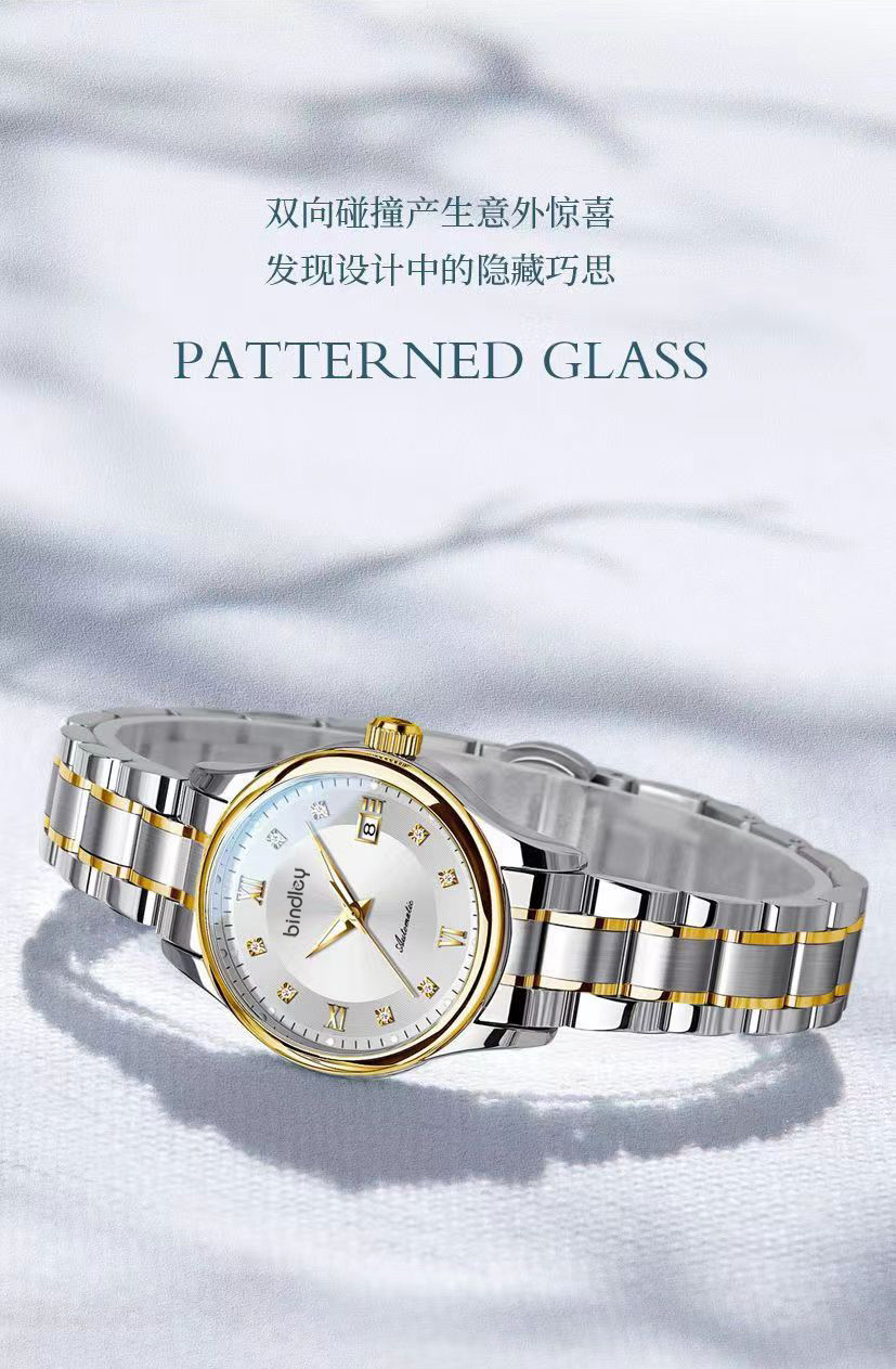 Women's quartz watch, waterproof, luminous dial
