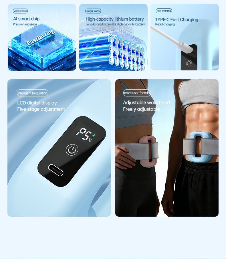 Faszienpistole Nacken Wirbelsäule Muskeln mini intelligentes digitales Massagegerät