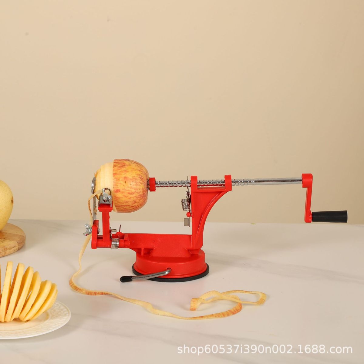 Apple Peeler 3-in-1, Automatic Core Remover and Slicer, Hand-crank