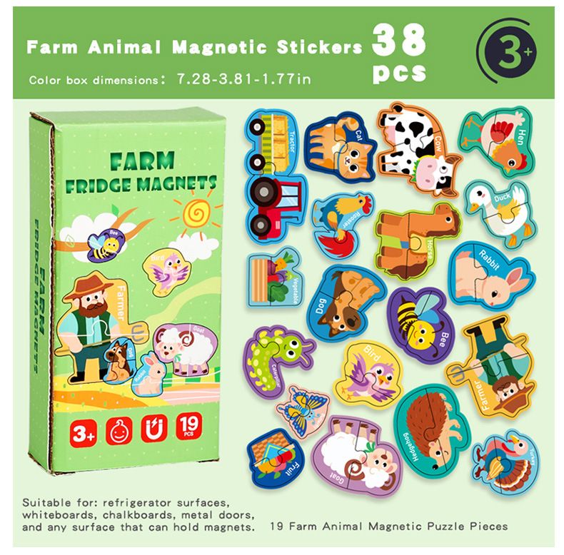 Cartoon-Magnet-Kühlschrankaufkleber, 8 Designs